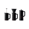 3 pieces black brewer set.
