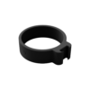 Black matte circular silicone grip.