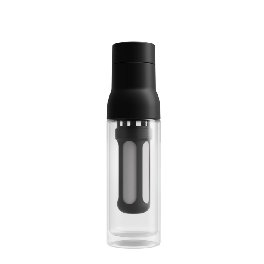Black cold brewing bottle.