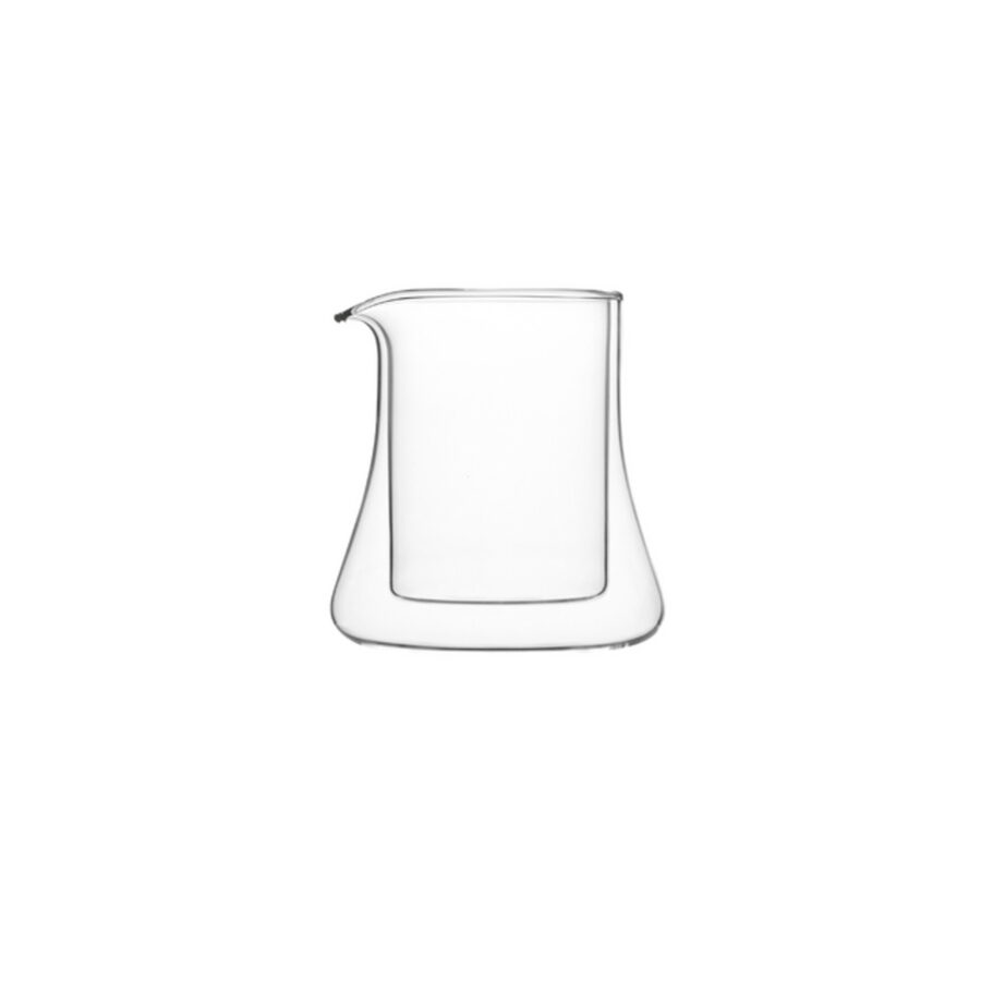 Small clear glass server.