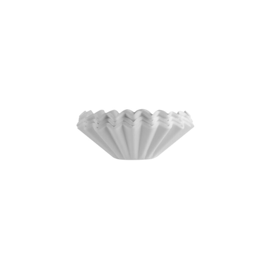 Layered white thin filter paper.